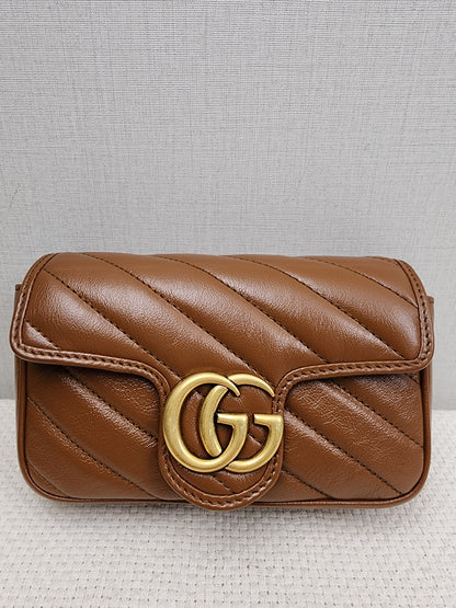 Chanel Red Lambskin Quilted Small Pocket Box Camera Case (SHW)