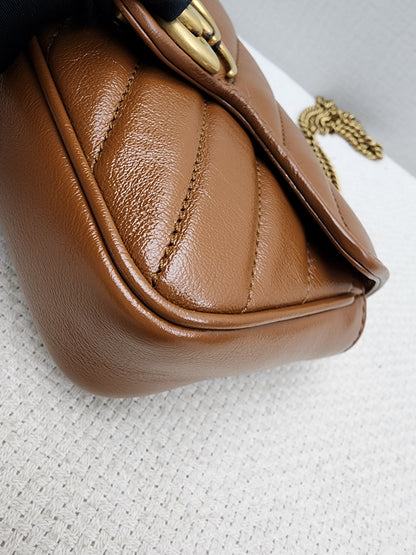 Chanel Red Lambskin Quilted Small Pocket Box Camera Case (SHW)