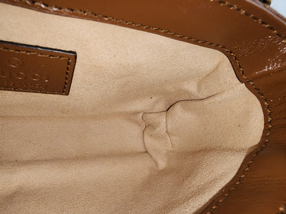 Gucci Brown Supermini Marmont (GHW)
