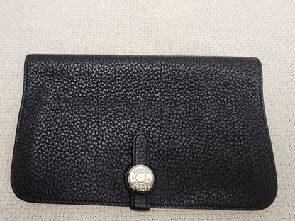 Hermes Black Dogon Duo Wallet
