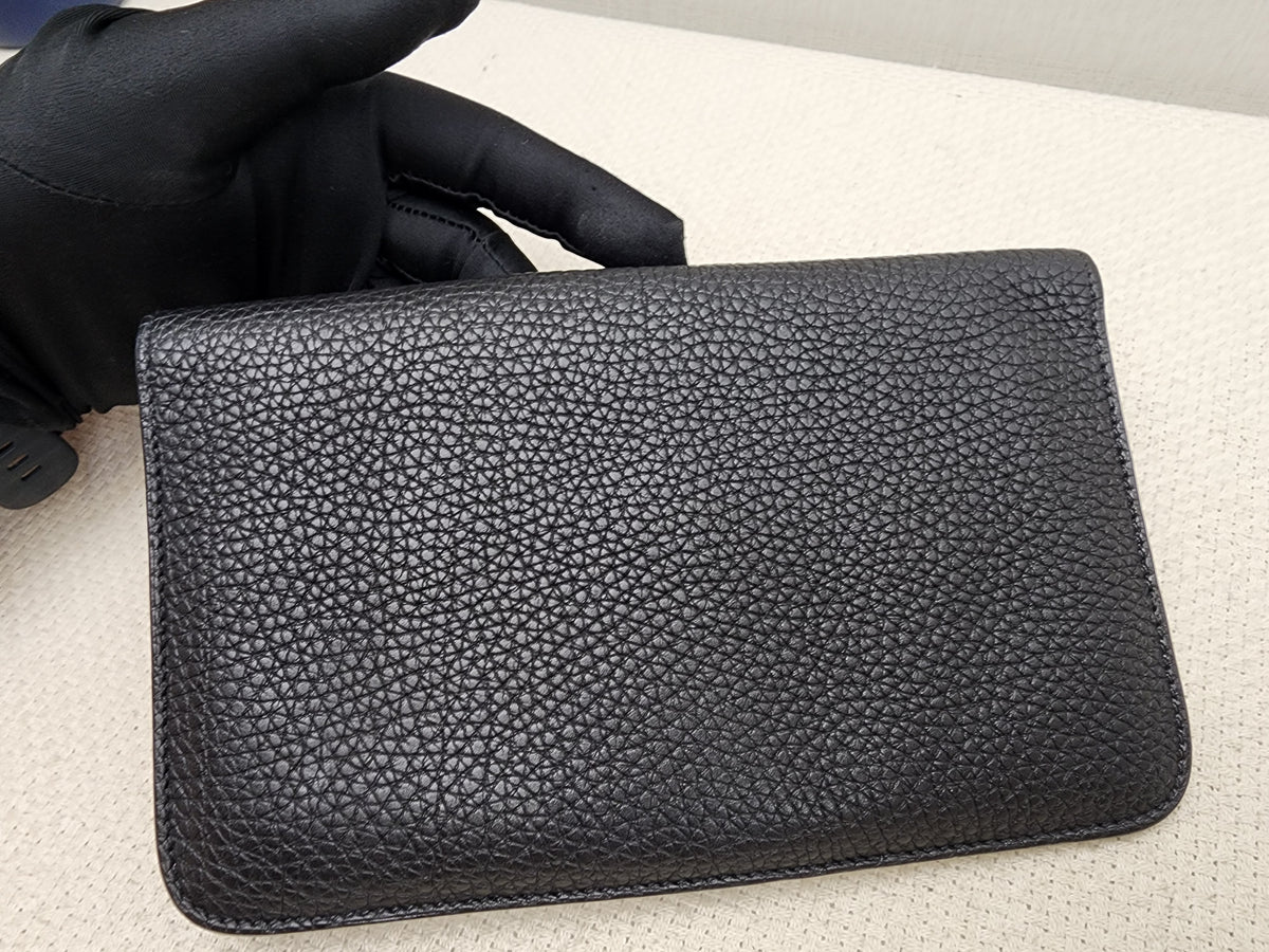 Hermes Black Dogon Duo Wallet