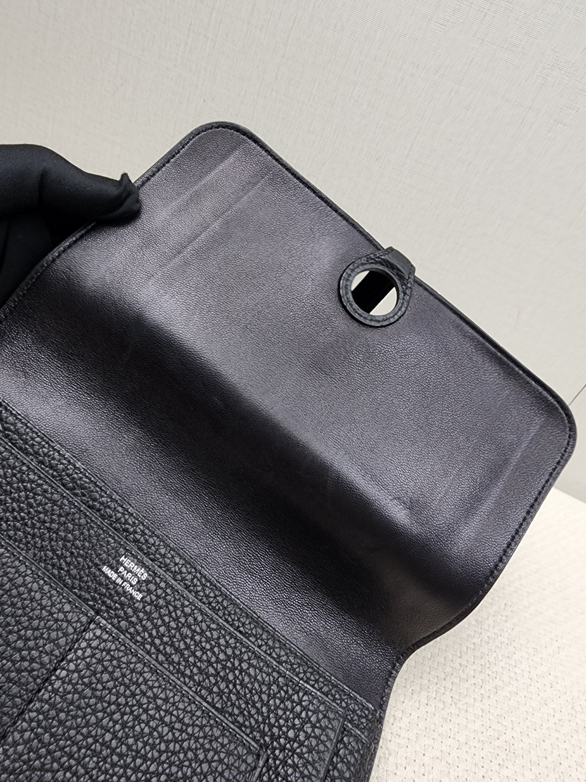 Hermes Black Dogon Duo Wallet