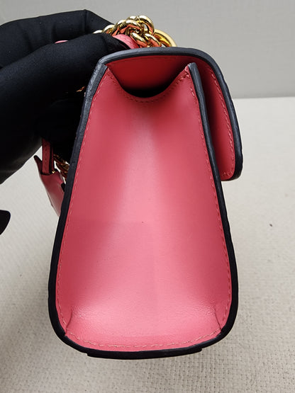 Gucci Pink Guccissima Small Padlock (GHW)