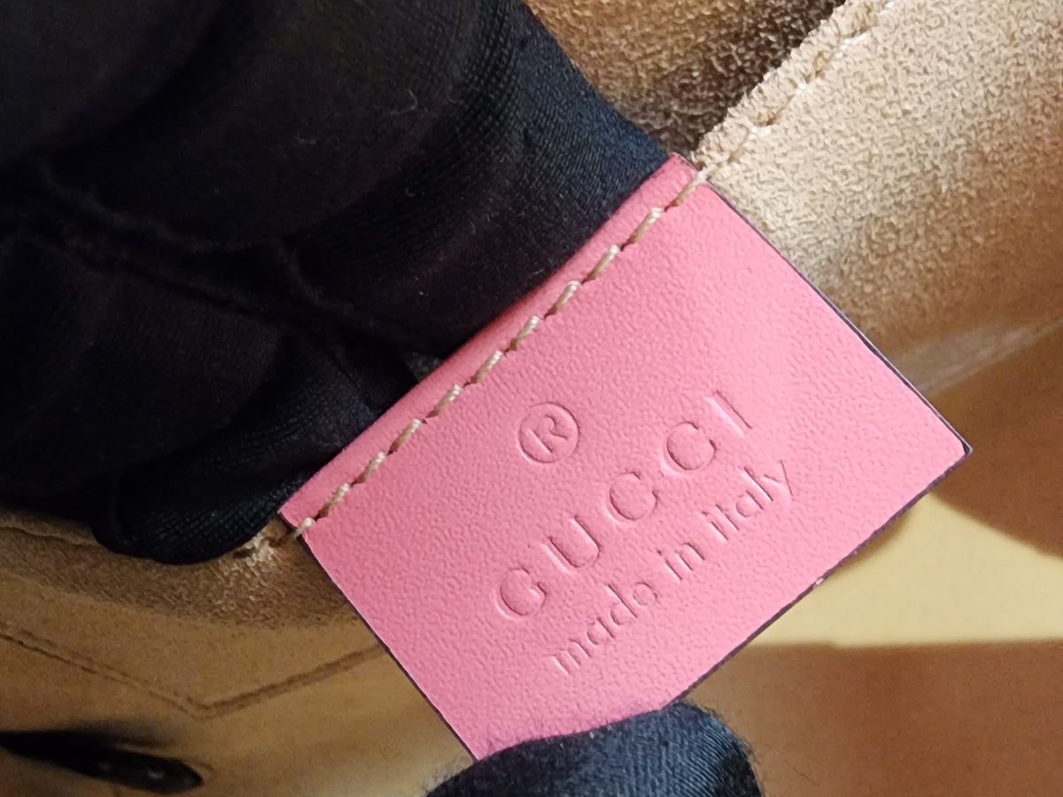 Gucci Pink Guccissima Small Padlock (GHW)