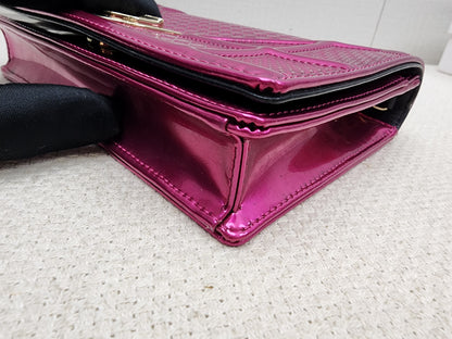 Dior Pink Metallic Calfskin Diorama WOC (GHW)