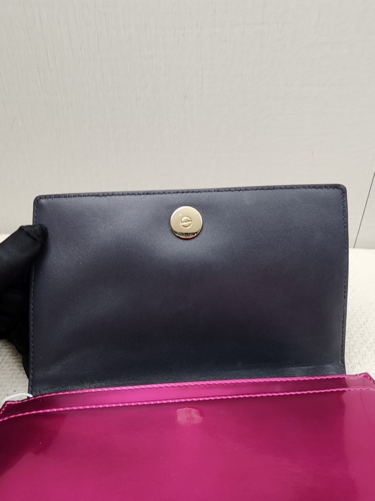 Dior Pink Metallic Calfskin Diorama WOC (GHW)
