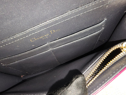 Dior Pink Metallic Calfskin Diorama WOC (GHW)