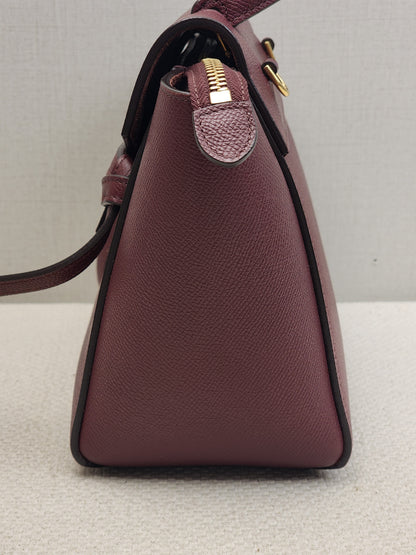 Celine Burgundy Calfskin Nano Belt Bag (GHW)