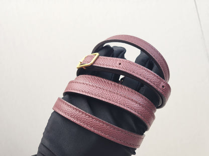 Celine Burgundy Calfskin Nano Belt Bag (GHW)