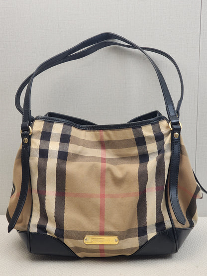Burberry Black Bridge House Check Conterbury Tote
