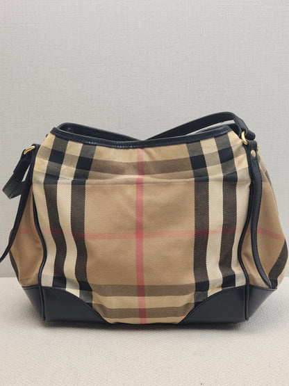 Burberry Black Bridge House Check Conterbury Tote