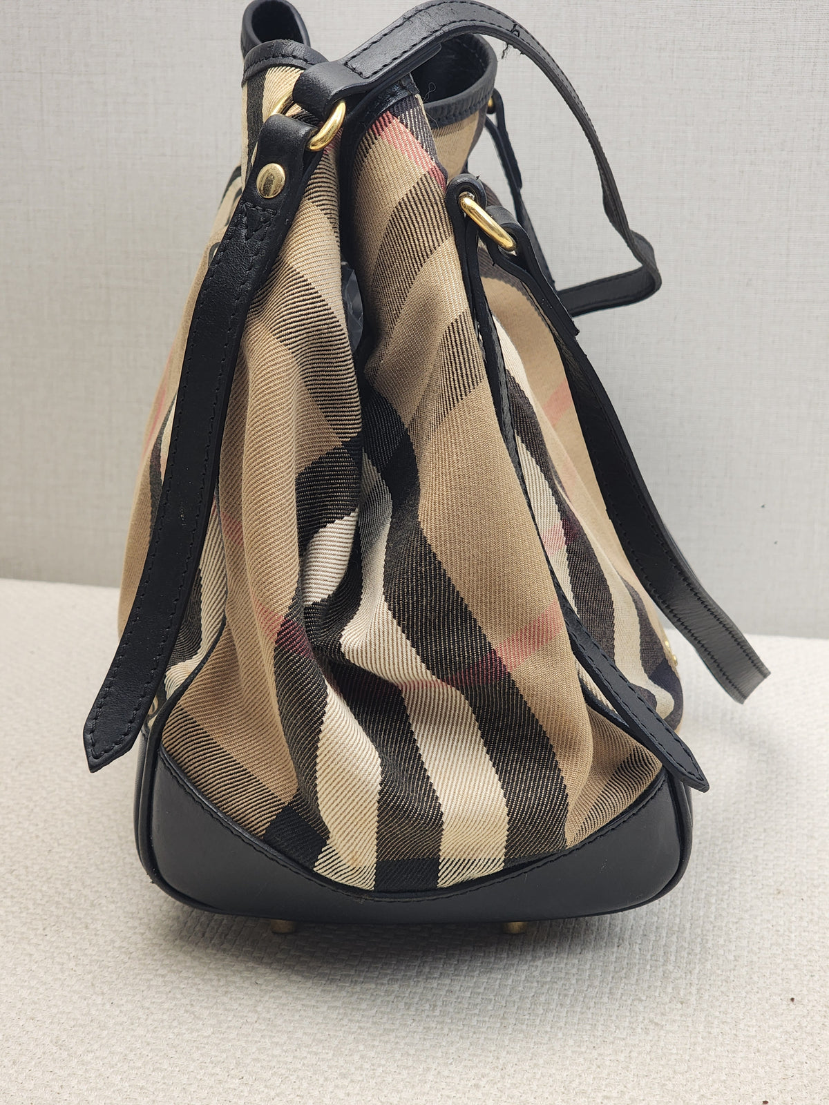 Burberry Black Bridge House Check Conterbury Tote