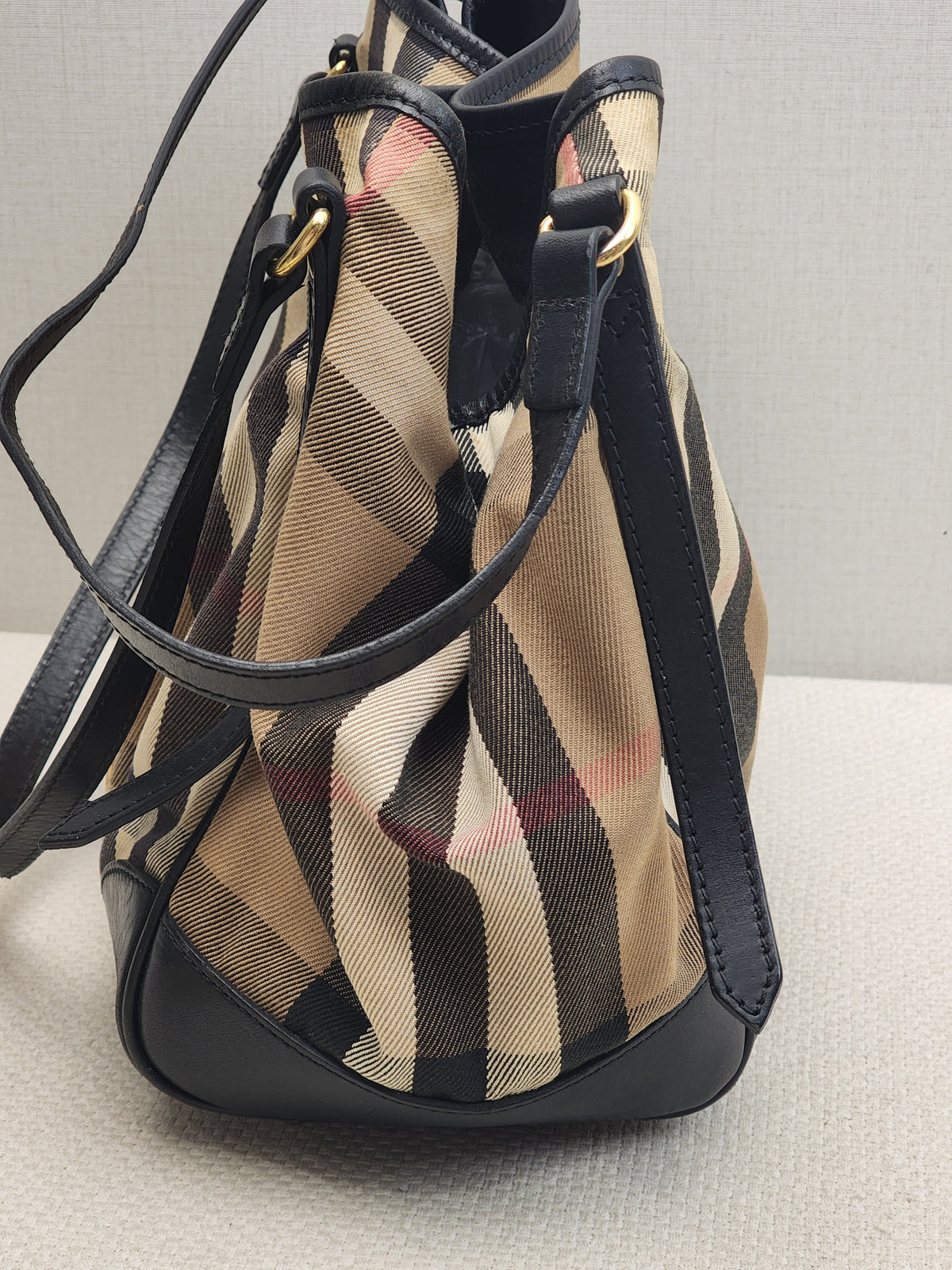 Burberry Black Bridge House Check Conterbury Tote