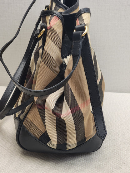 Burberry Black Bridge House Check Conterbury Tote