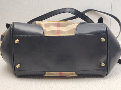 Burberry Black Bridge House Check Conterbury Tote