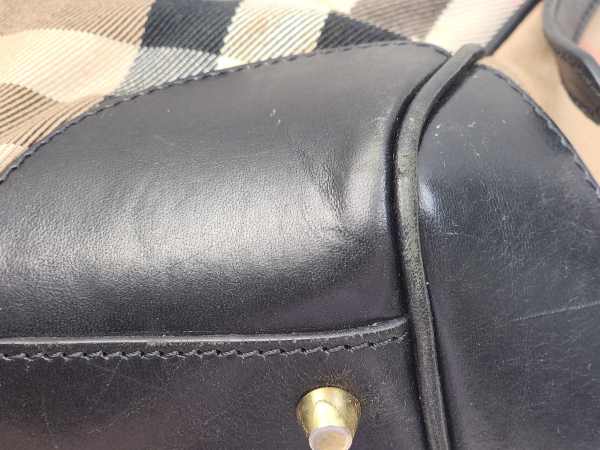 Burberry Black Bridge House Check Conterbury Tote
