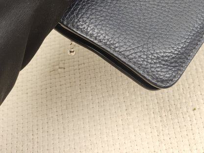Hermes Dark Blue Dogon Card Case (PHW)