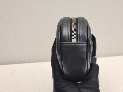 Gucci Black Marmont Oval Belt Bag