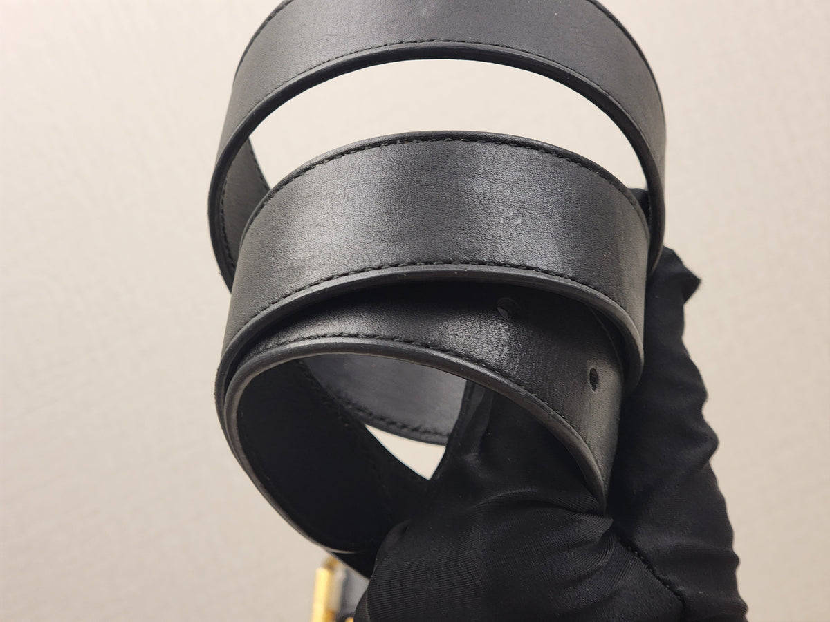 Gucci Black Marmont Oval Belt Bag