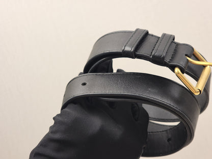 Gucci Black Marmont Oval Belt Bag