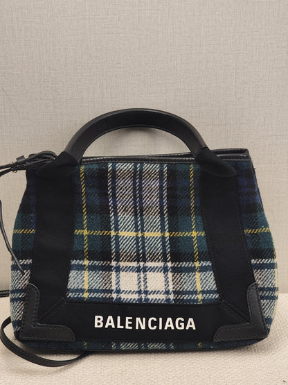 Balenciaga Multicolour Wool XS Cabas Bag