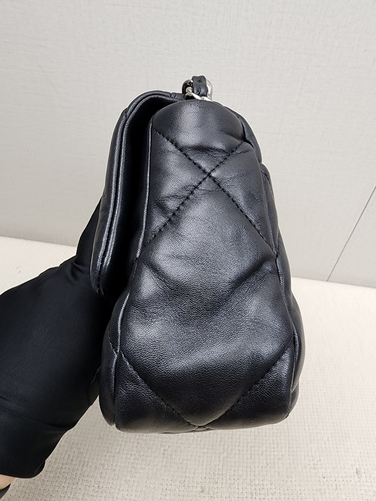 Chanel Black Small Lambskin 19 Flap (GHW)