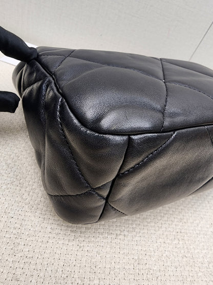 Chanel Black Small Lambskin 19 Flap (GHW)