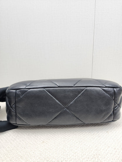 Chanel Black Small Lambskin 19 Flap (GHW)