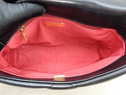 Chanel Black Small Lambskin 19 Flap (GHW)