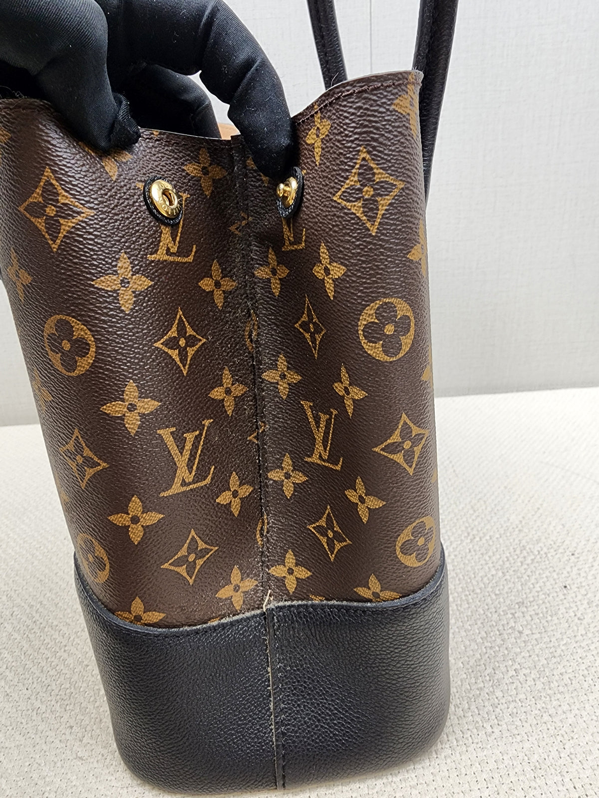 LV Black Monogram Flandrin Tote