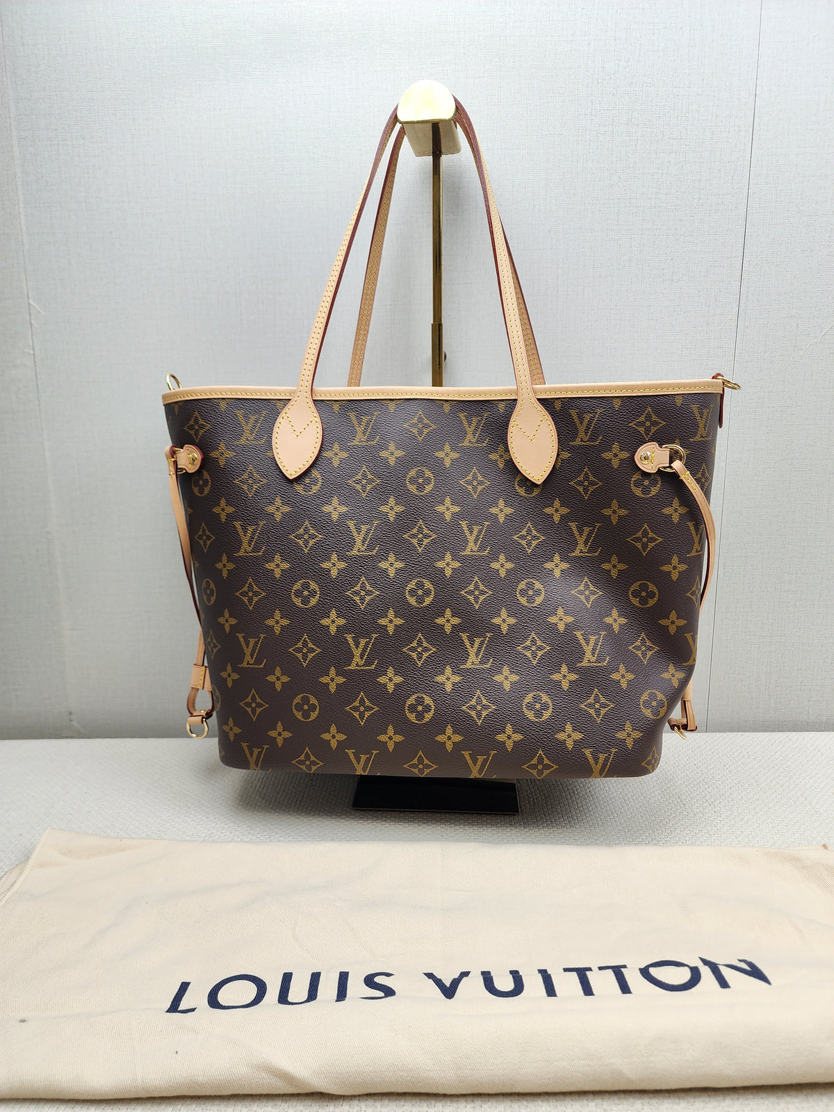 LV Monogram Neverfull Bandouliere Inside Out MM