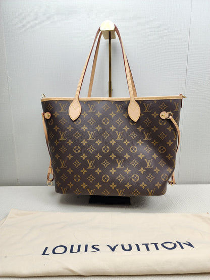 LV Monogram Neverfull Bandouliere Inside Out MM