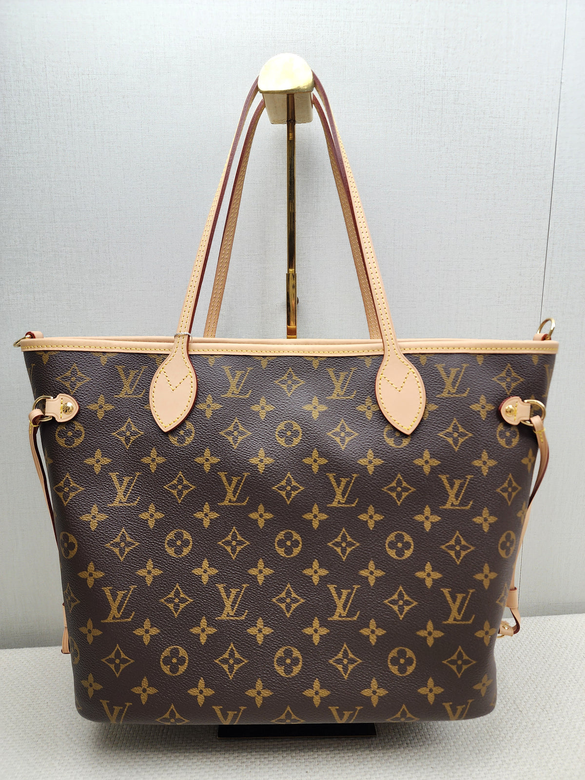LV Monogram Neverfull Bandouliere Inside Out MM