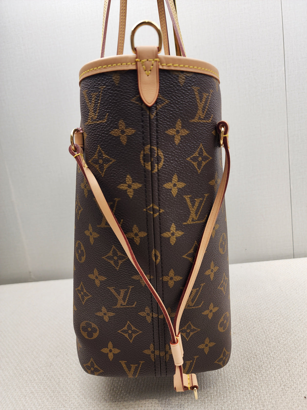 LV Monogram Neverfull Bandouliere Inside Out MM