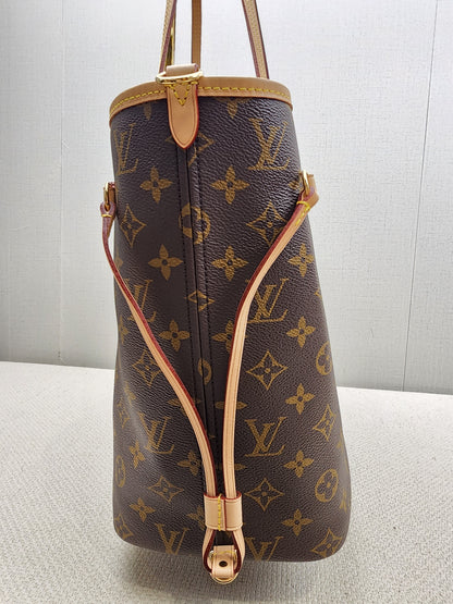 LV Monogram Neverfull Bandouliere Inside Out MM