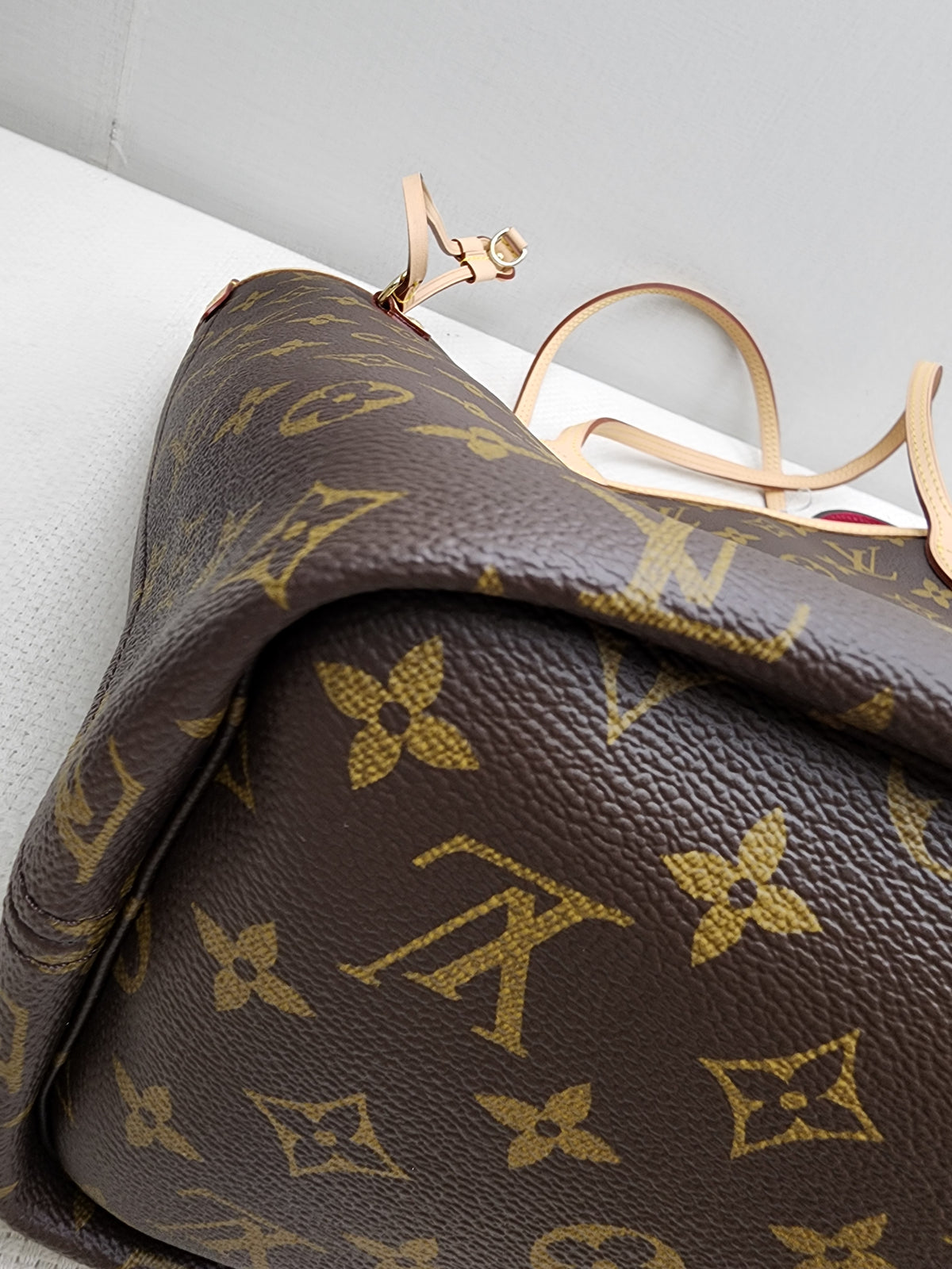 LV Monogram Neverfull Bandouliere Inside Out MM