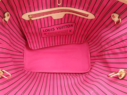 LV Monogram Neverfull Bandouliere Inside Out MM
