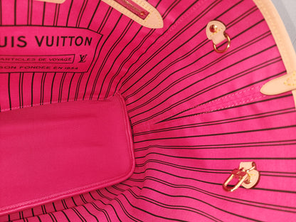 LV Monogram Neverfull Bandouliere Inside Out MM