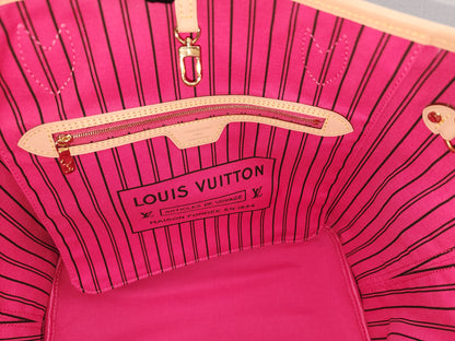 LV Monogram Neverfull Bandouliere Inside Out MM