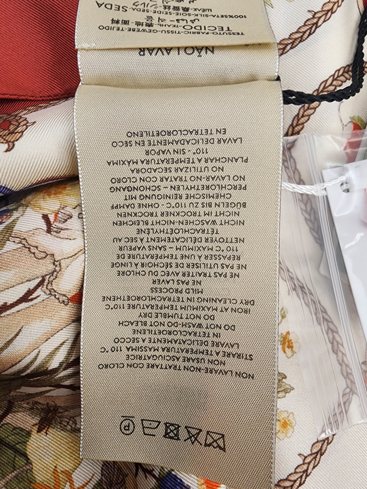 Gucci 100th Anniversary Silk Floral GG Stole 35 x 180cm