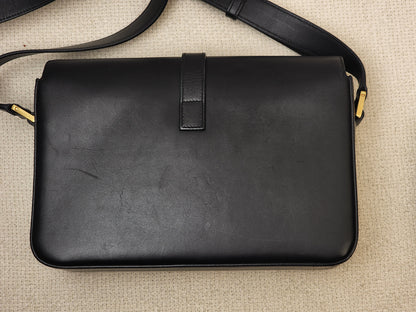 YSL Black Calfskin Medium Universite Bag (GHW)