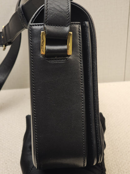 YSL Black Calfskin Medium Universite Bag (GHW)