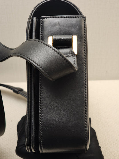 YSL Black Calfskin Medium Universite Bag (GHW)