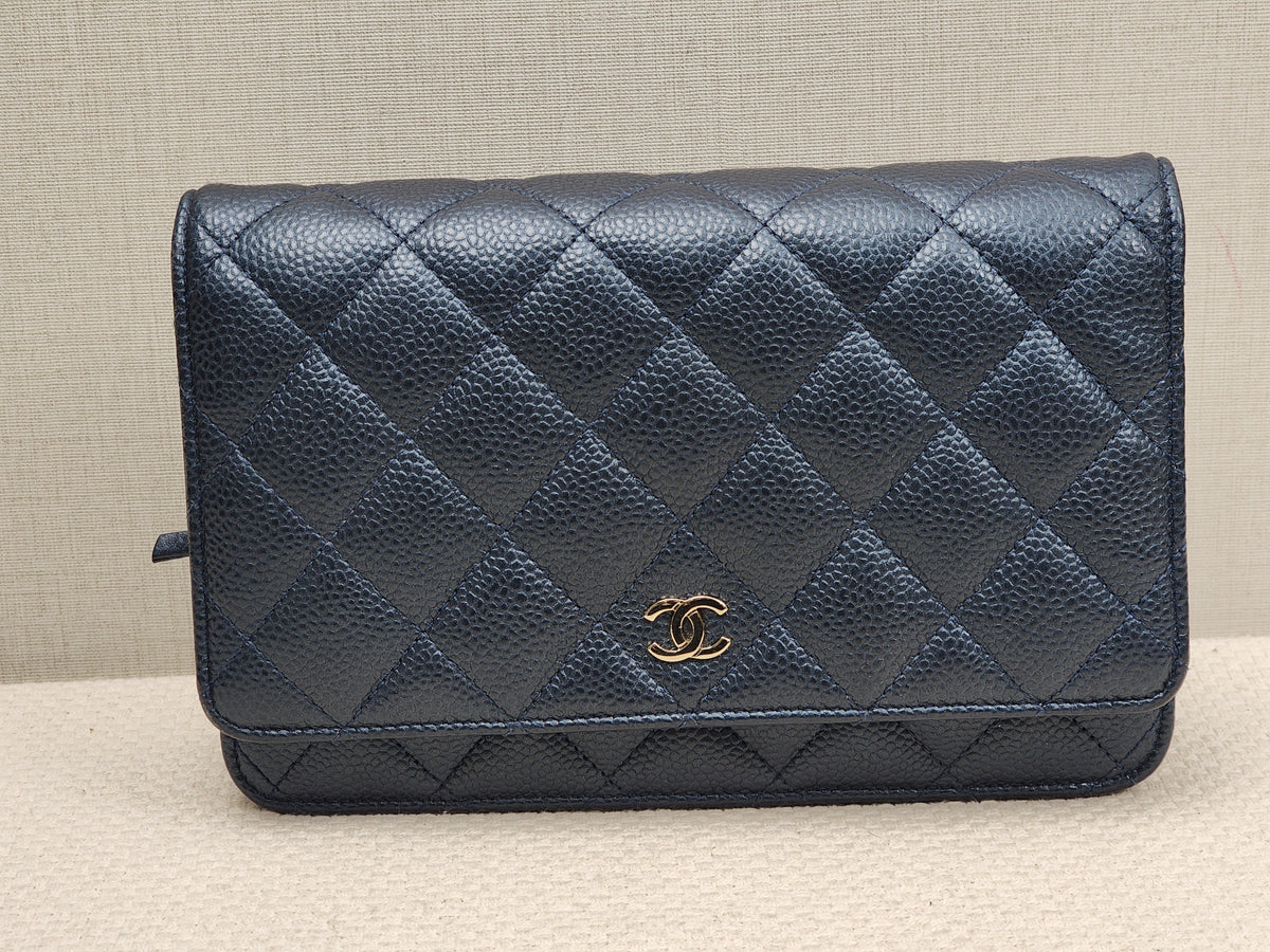 Chanel Blue Caviar Classic WOC (LGHW)