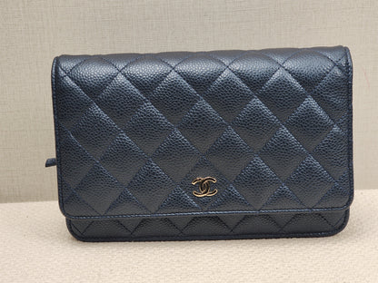 Chanel Blue Caviar Classic WOC (LGHW)