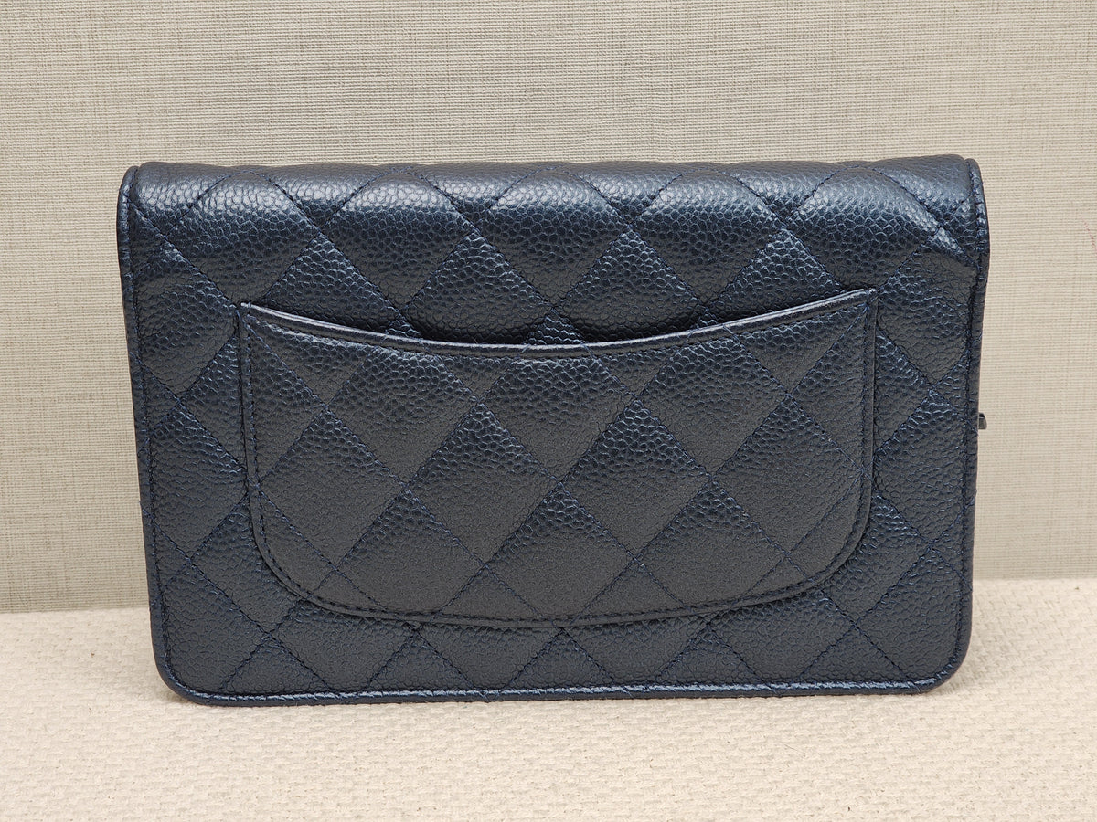 Chanel Blue Caviar Classic WOC (LGHW)
