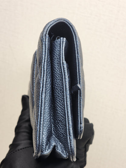 Chanel Blue Caviar Classic WOC (LGHW)