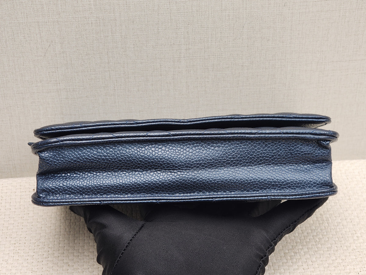 Chanel Blue Caviar Classic WOC (LGHW)