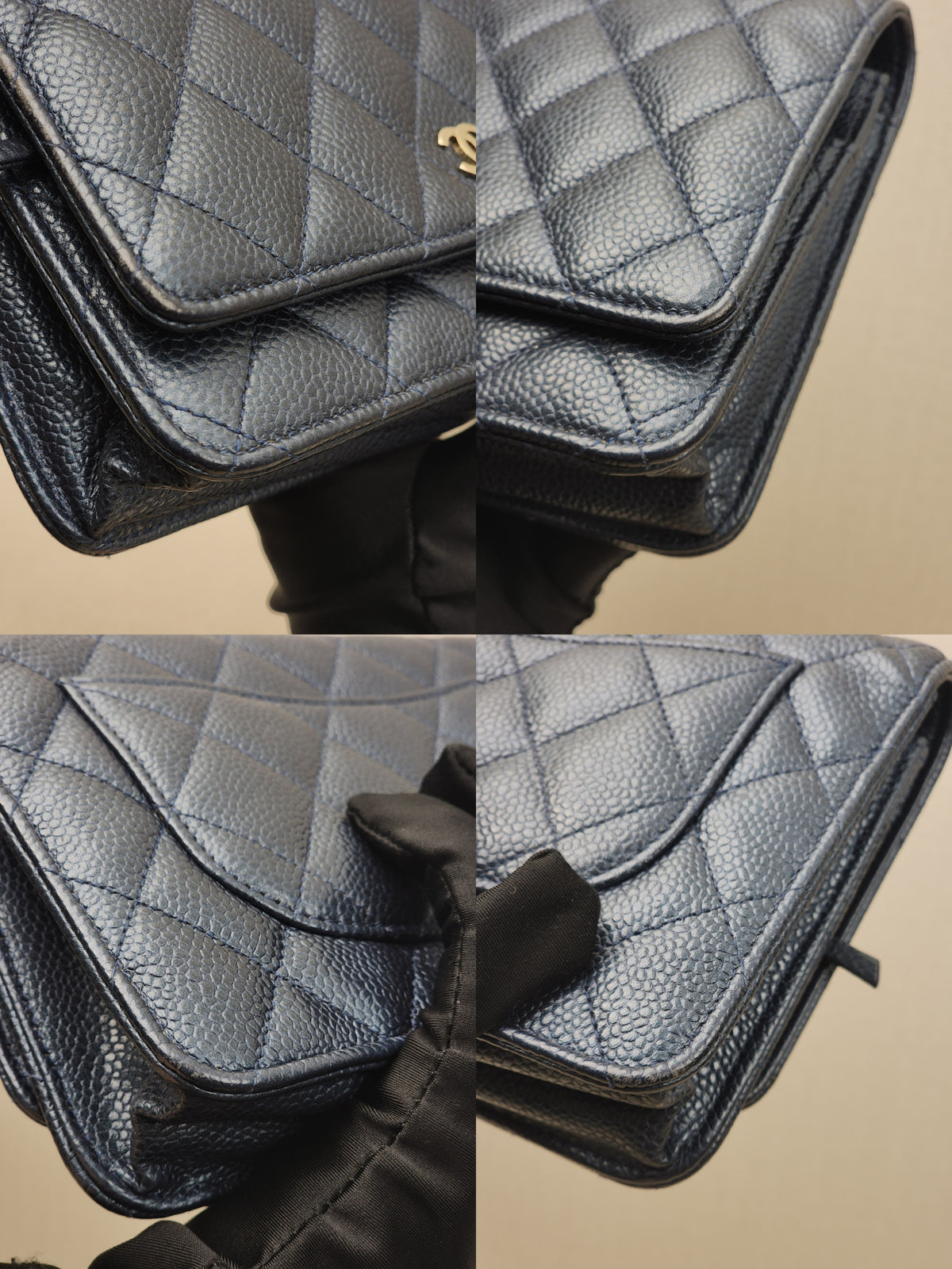 Chanel Blue Caviar Classic WOC (LGHW)