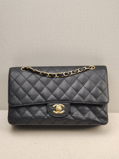 Chanel Black Caviar Medium CF (GHW)